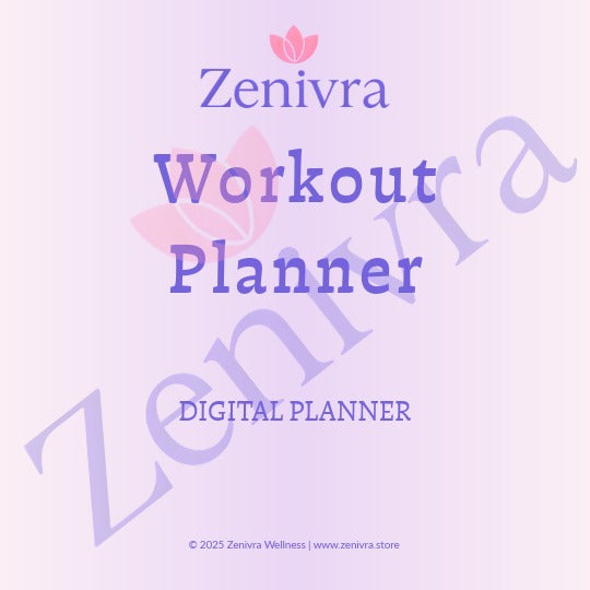 Zenivra Workout Planner – 7-Day Digital Fitness Log