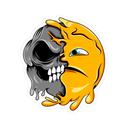 Cold Attitude Emoji Sticker Sheet — Kiss-Cut Vinyl Decal for Laptops, Skateboards & Gifts