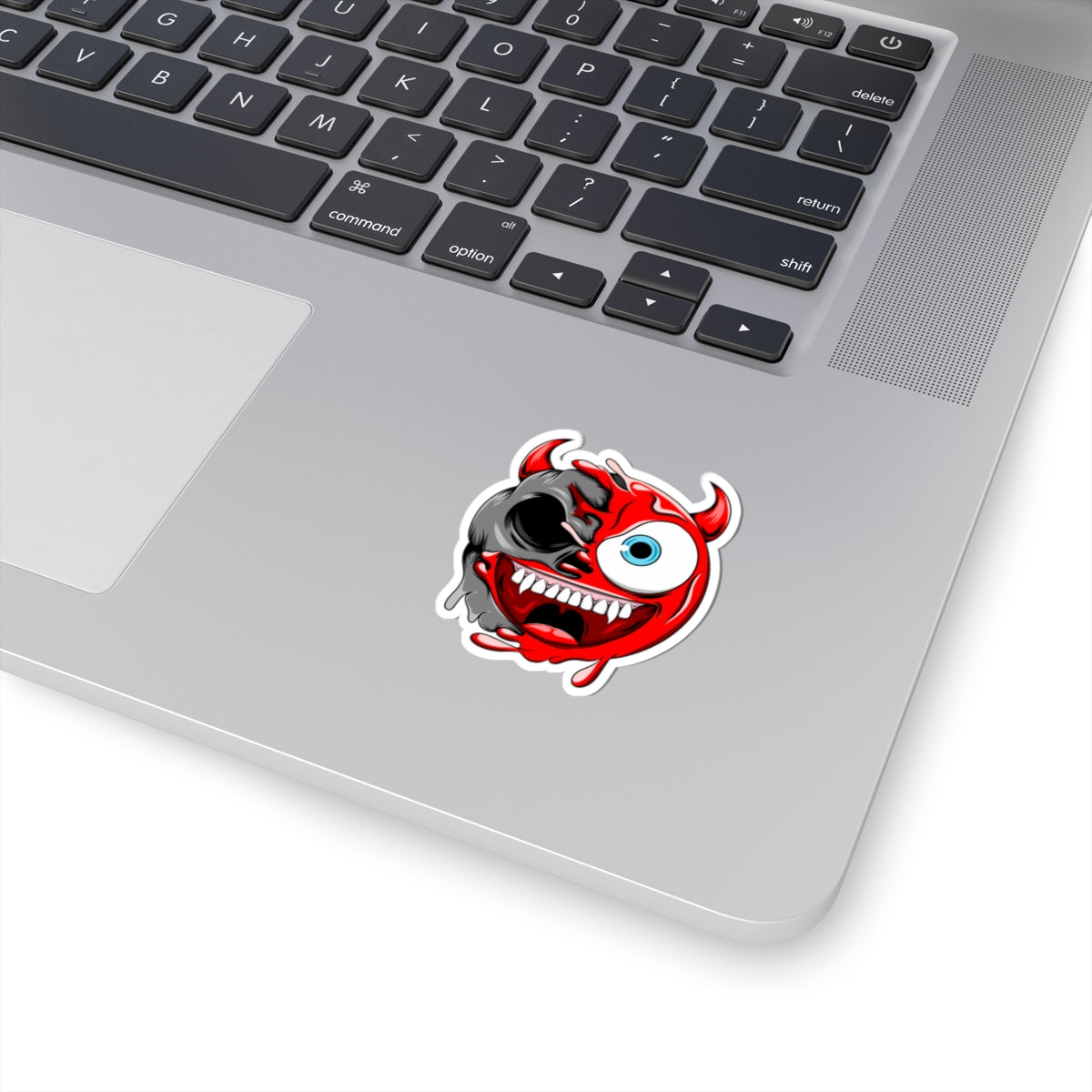 Devil Mode Emoji Sticker Sheet — Kiss-Cut Vinyl Decal for Laptops, Skateboards & Gifts