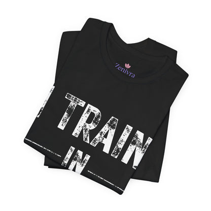 I Train in Silence Gym Tee — "Let the Results Scream" Workout T-Shirt