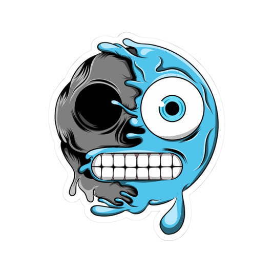 Ice Cold Emoji Sticker Sheet — Kiss-Cut Vinyl Decal for Laptops, Skateboards & Gifts