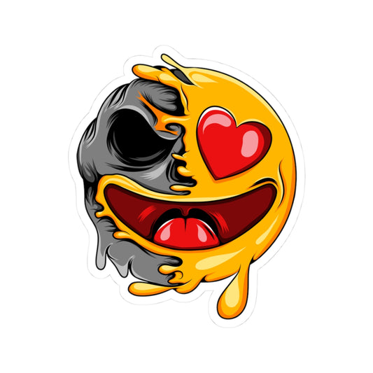 Dark Crush Emoji Sticker Sheet — Kiss-Cut Vinyl Decal for Laptops, Skateboards & Gifts