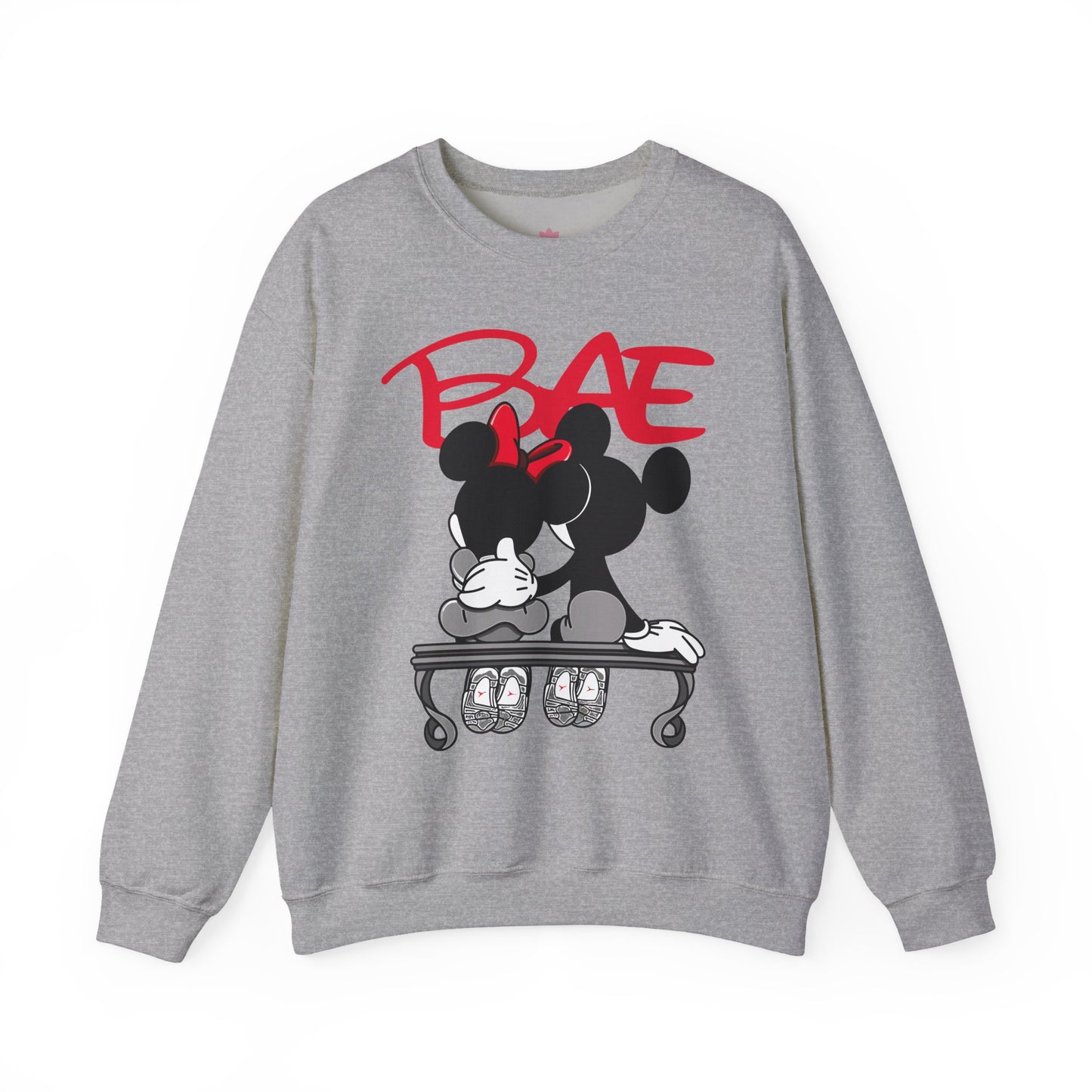 BAE Minnie Graphic Crewneck Sweatshirt – Cute Retro Cartoon Pullover