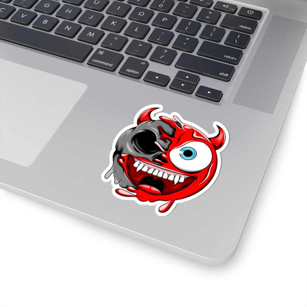 Devil Mode Emoji Sticker Sheet — Kiss-Cut Vinyl Decal for Laptops, Skateboards & Gifts
