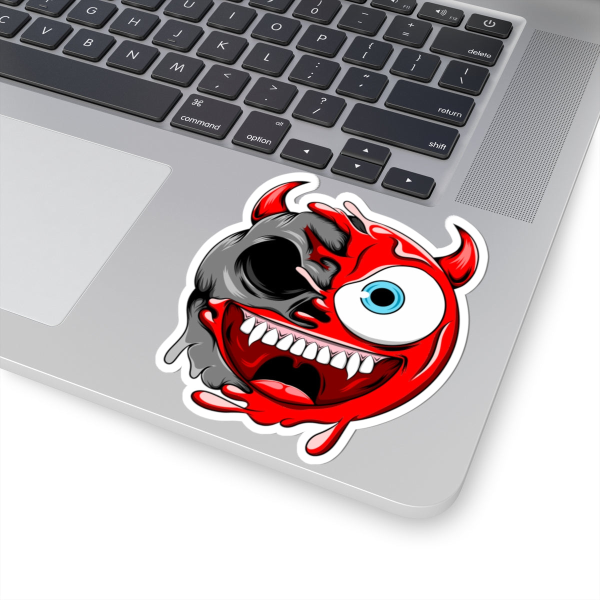Devil Mode Emoji Sticker Sheet — Kiss-Cut Vinyl Decal for Laptops, Skateboards & Gifts