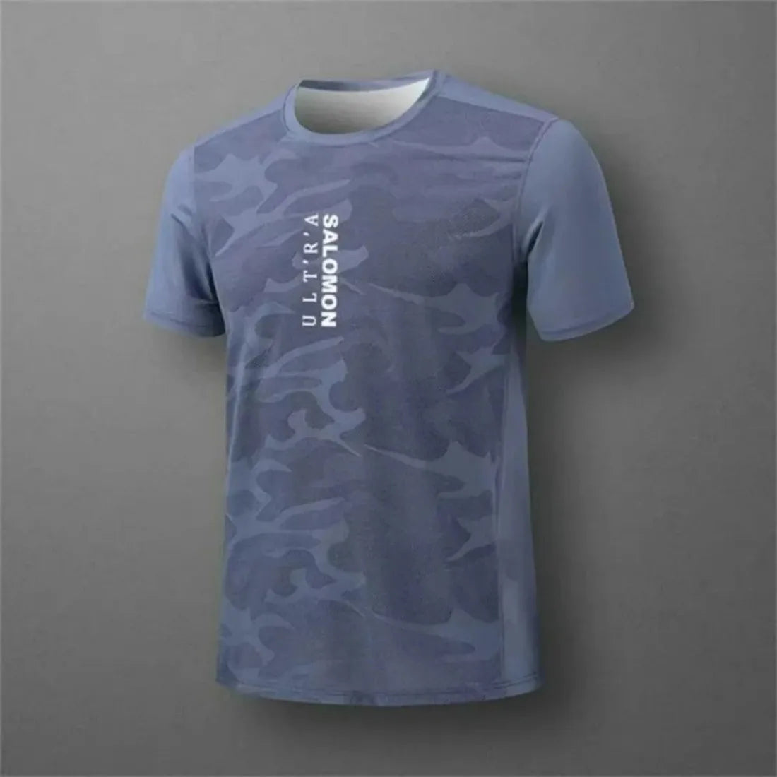 New summer breathable and comfortable round neck T-shirt with letter printed pattern for outdoor running, casual and dry top