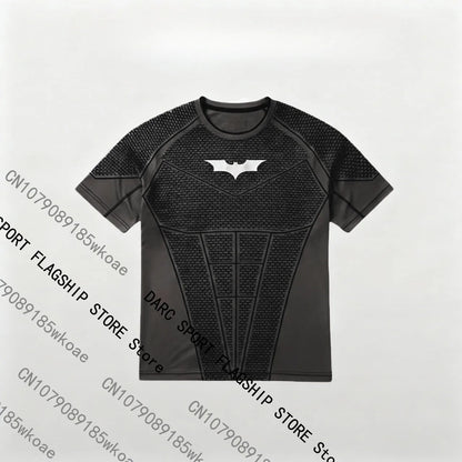 Men's Muscle Quick Dry Skinny Fit Short Sleeve Athletic T-Shirt Gym Workout Fitness Running Sport Bodybuilding Male Casual Shirt