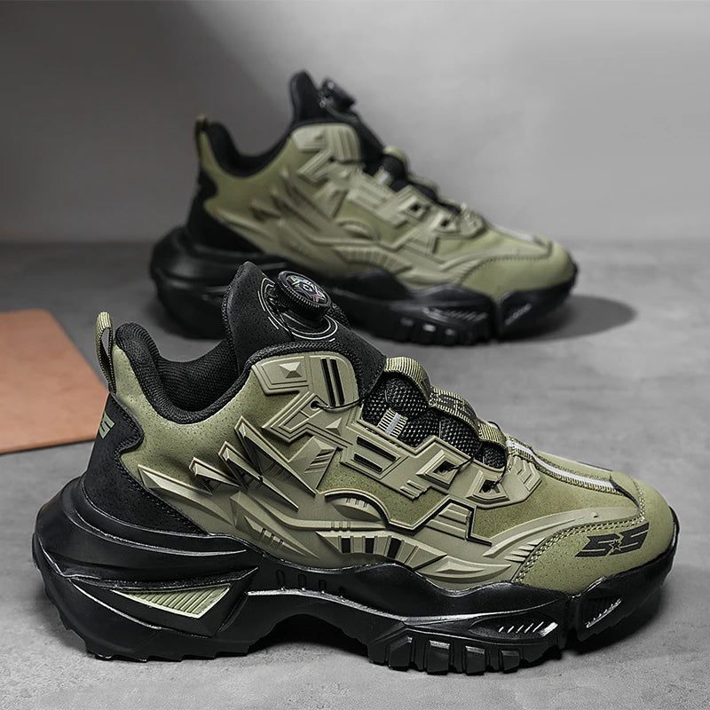 Fashion Chunky Sneakers for Men Comfortable 2025 New Man Casual Shoe Outdoor Anti Skid Male Vulcanize Shoes Tennis Thick Sole 44