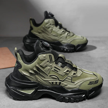 Fashion Chunky Sneakers for Men Comfortable 2025 New Man Casual Shoe Outdoor Anti Skid Male Vulcanize Shoes Tennis Thick Sole 44