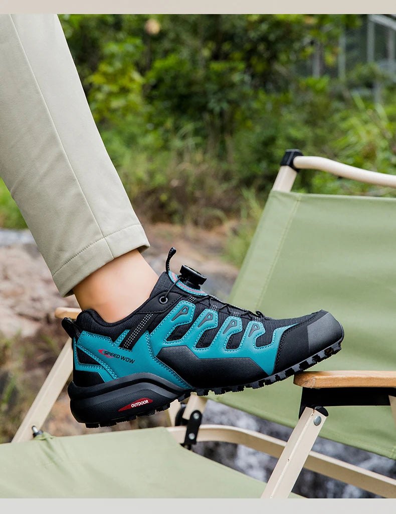 Men's Hiking Shoes Suede Leather Outdoor Shoes Wear-resistant Men Trekking Walking Hunting Tactical Sneakers