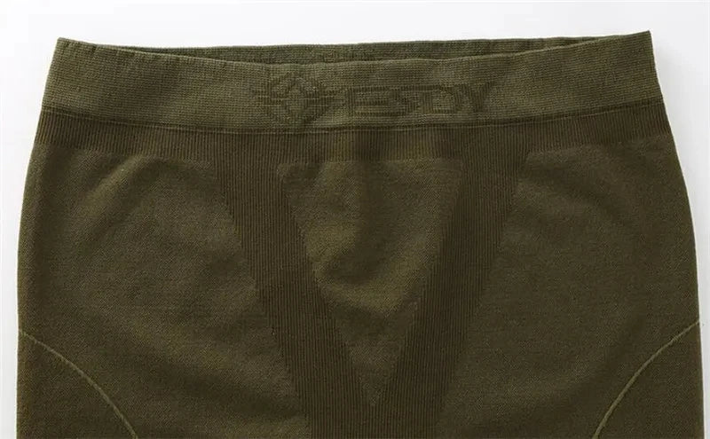 Seamless Tight Tactical Thermal Underwear Men Outdoor Sport Function Breathable Training Cycling Thermo Underwear 3XL Long Johns