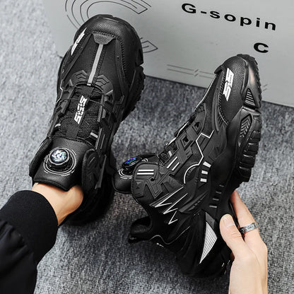 Fashion Chunky Sneakers for Men Comfortable 2025 New Man Casual Shoe Outdoor Anti Skid Male Vulcanize Shoes Tennis Thick Sole 44