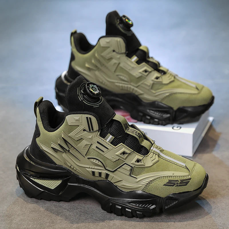 Fashion Chunky Sneakers for Men Comfortable 2025 New Man Casual Shoe Outdoor Anti Skid Male Vulcanize Shoes Tennis Thick Sole 44