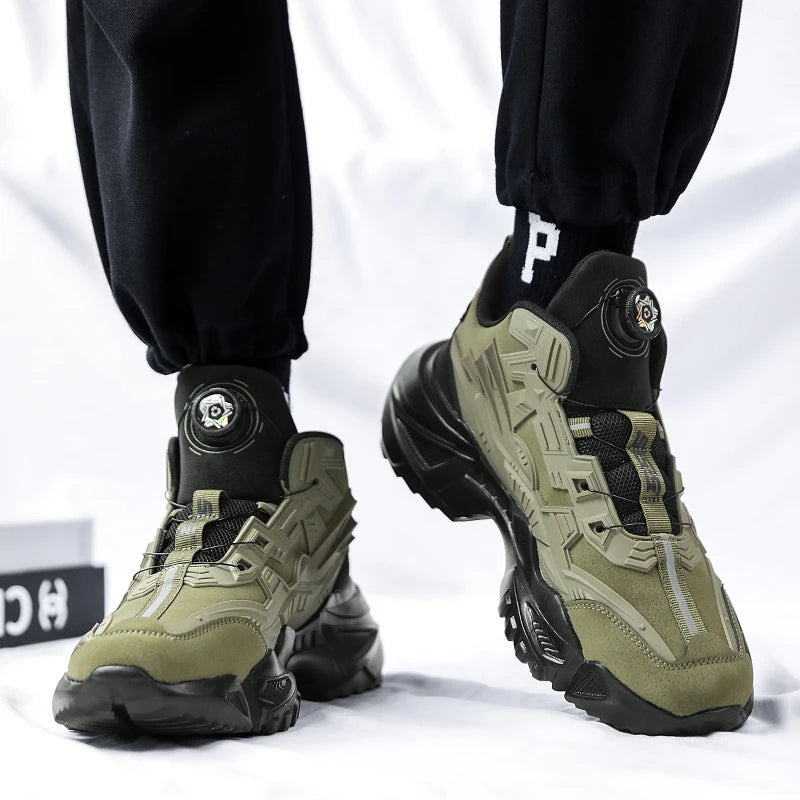 Fashion Chunky Sneakers for Men Comfortable 2025 New Man Casual Shoe Outdoor Anti Skid Male Vulcanize Shoes Tennis Thick Sole 44