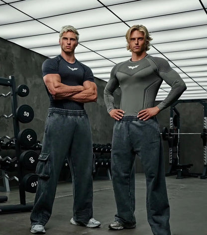 Men's Muscle Quick Dry Skinny Fit Short Sleeve Athletic T-Shirt Gym Workout Fitness Running Sport Bodybuilding Male Casual Shirt